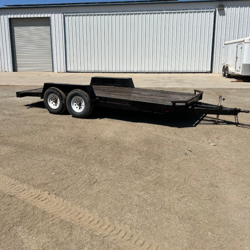 1a 322 18’ Car Hauler Trailer - Flat Deck